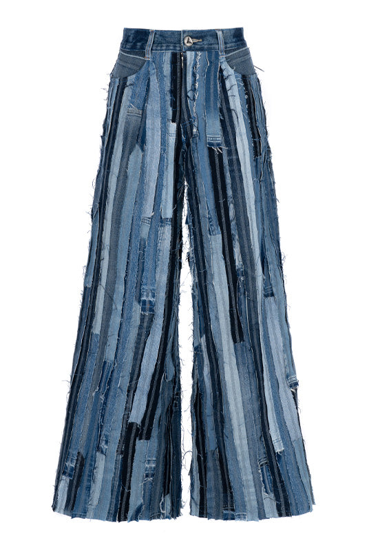 Extra Wide-Leg Upcycled Jeans