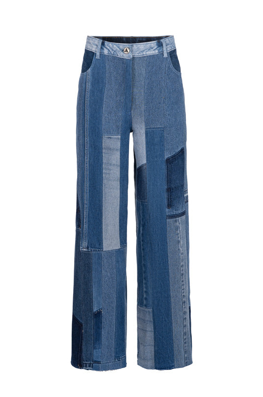 Wide-Leg Upcycled Jeans