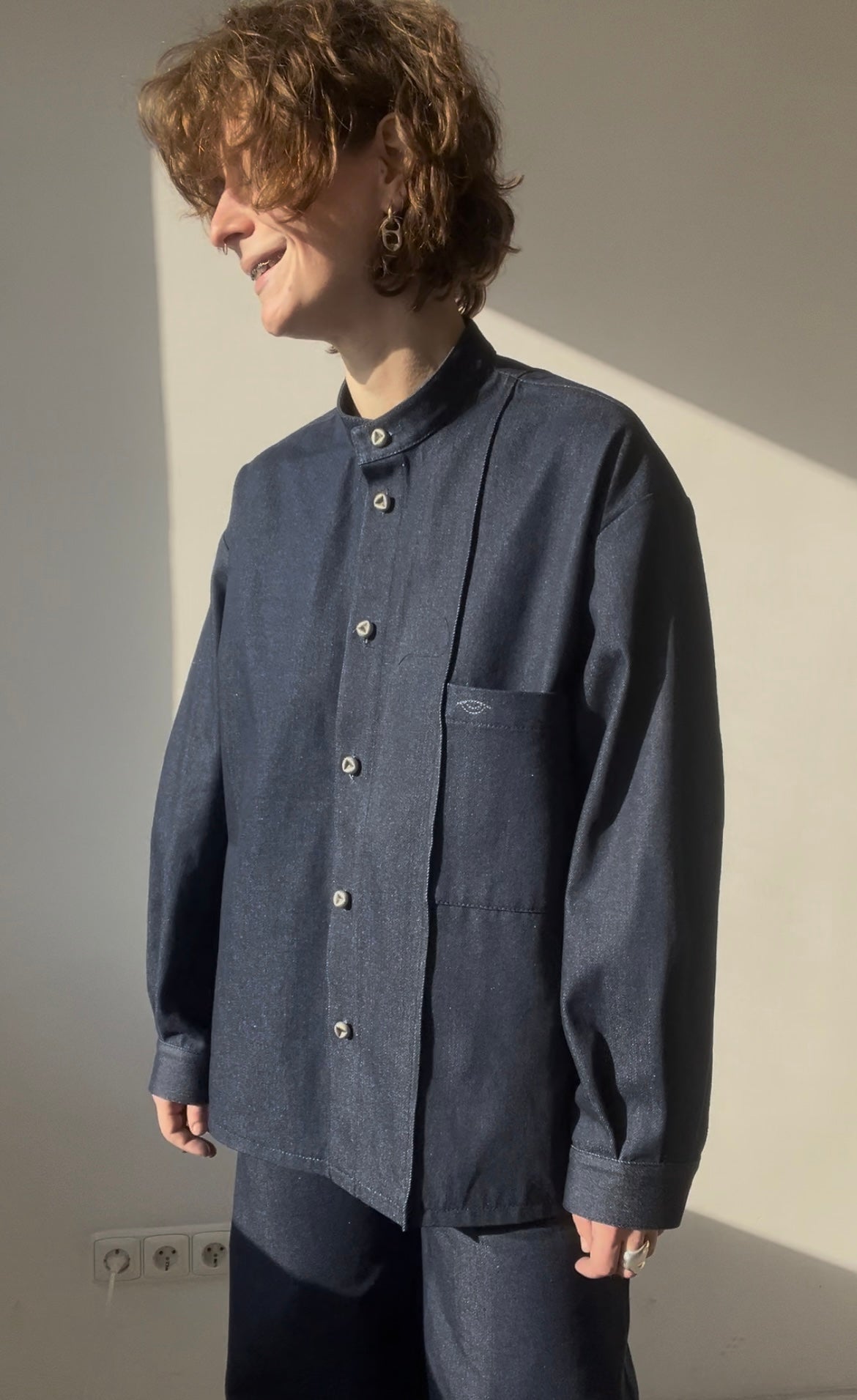 Slouch Mode Denim Shirt