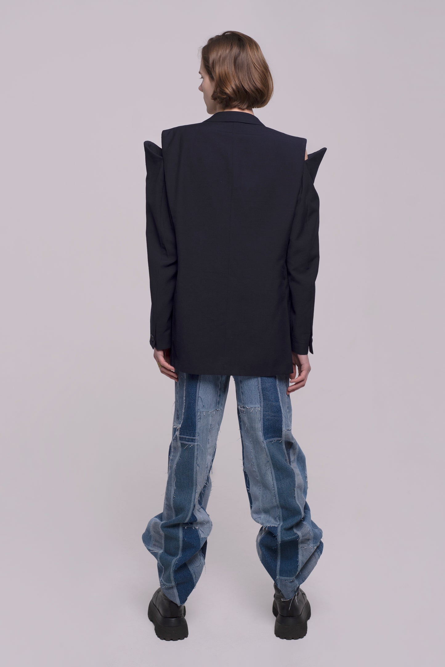 Upcycled Jacket with Cuts