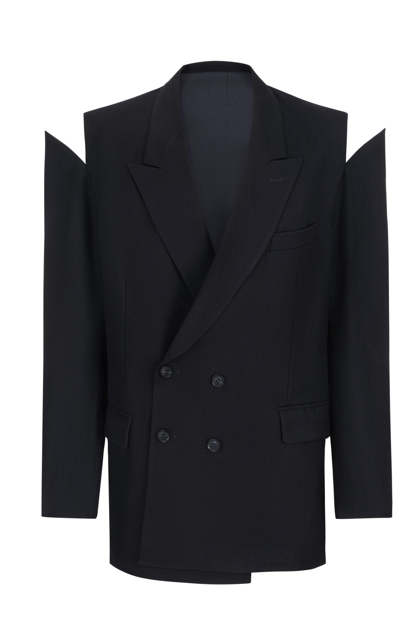 Upcycled Jacket with Cuts