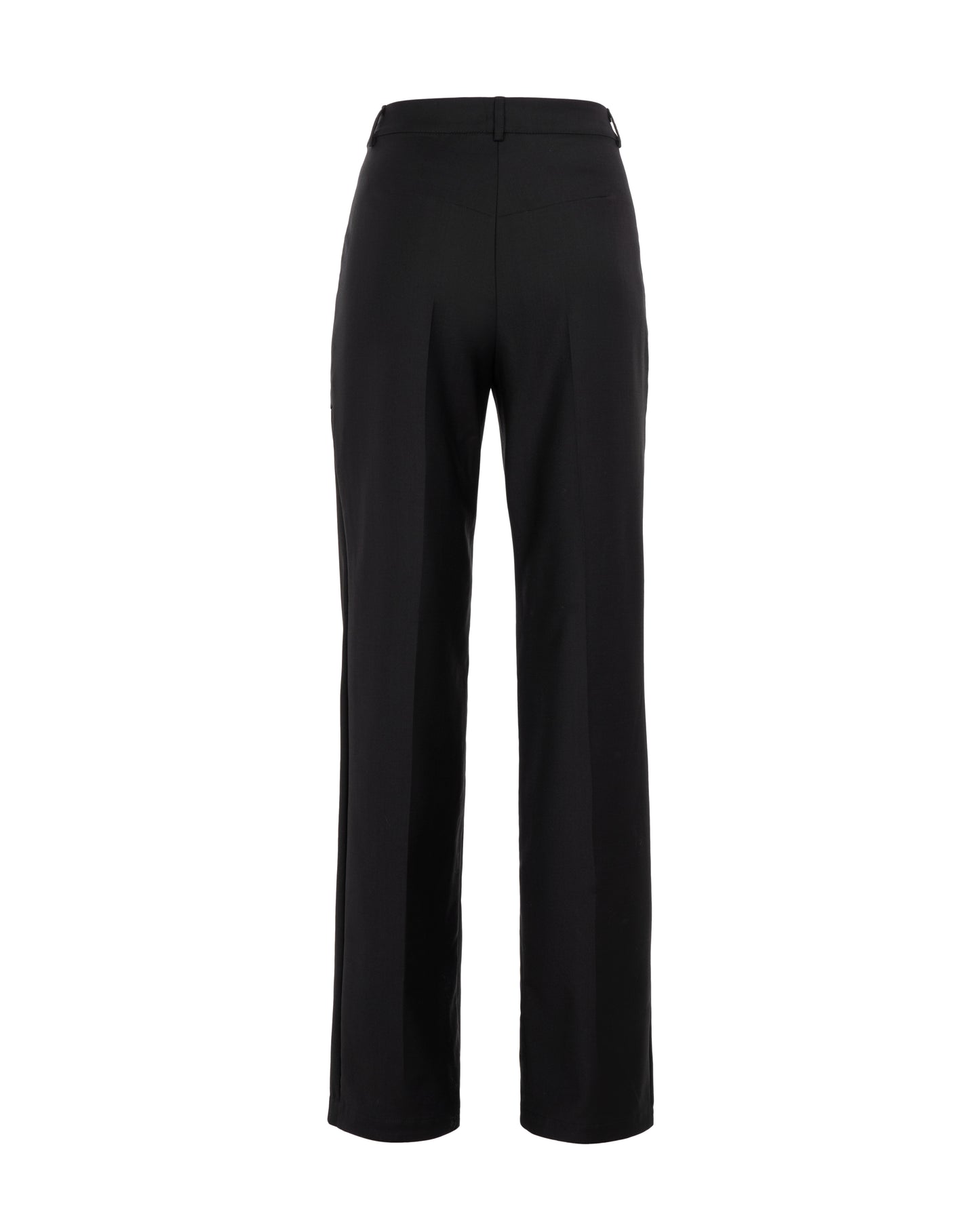 Black trousers with cuts