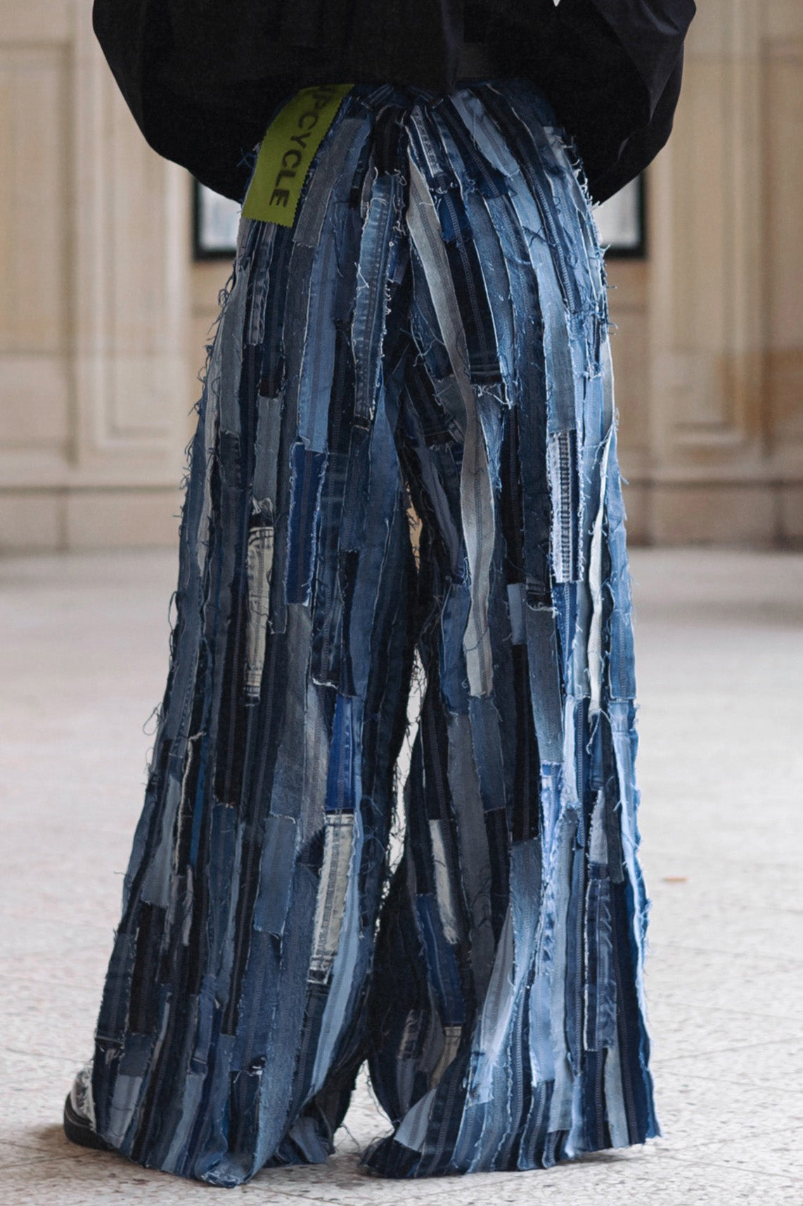 Extra Wide-Leg Upcycled Jeans