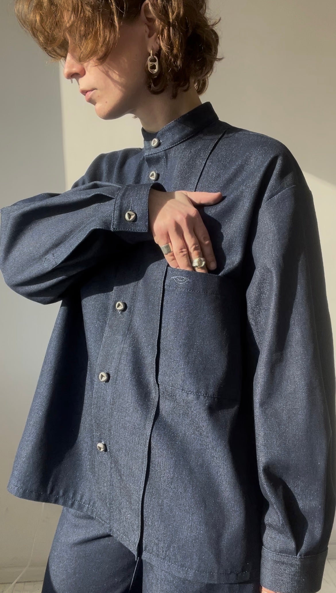 Slouch Mode Denim Shirt