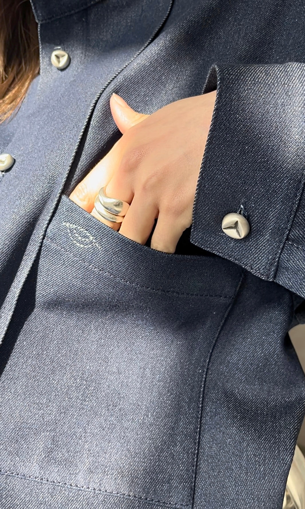 Slouch Mode Denim Shirt