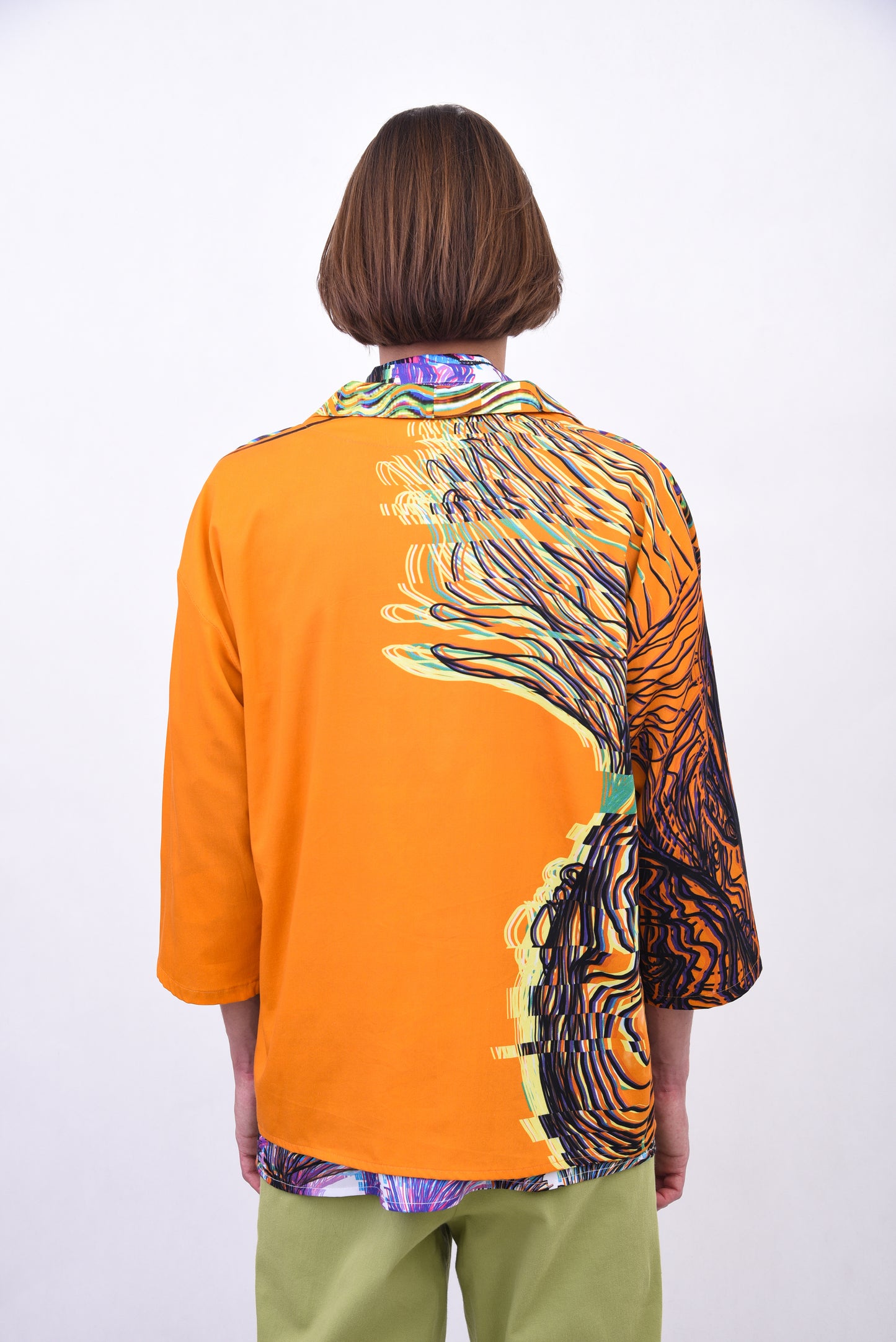 Orange Print Shirt