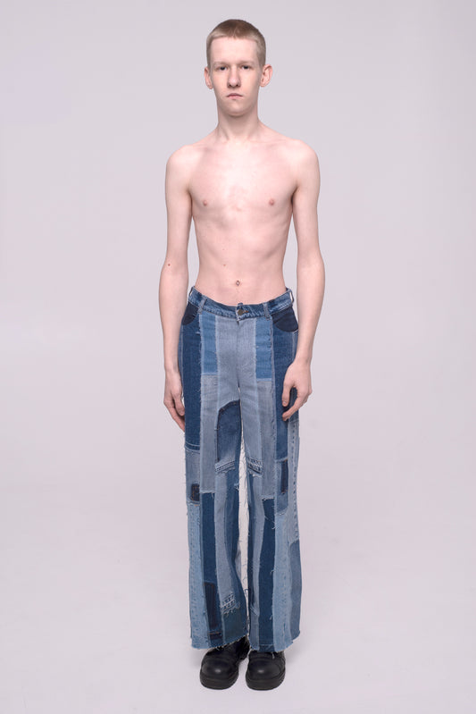 Wide Leg Upcycle Jeans