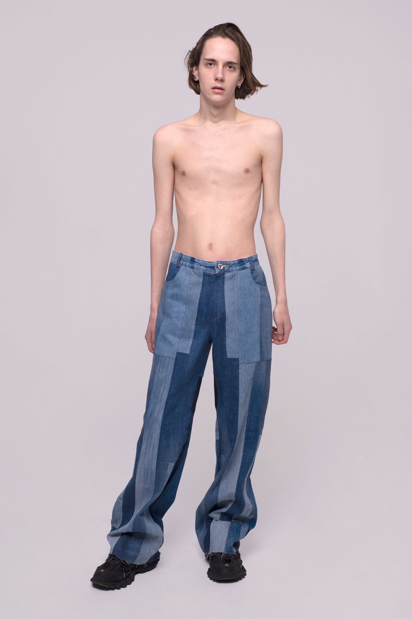 Wide-Leg Upcycled Jeans