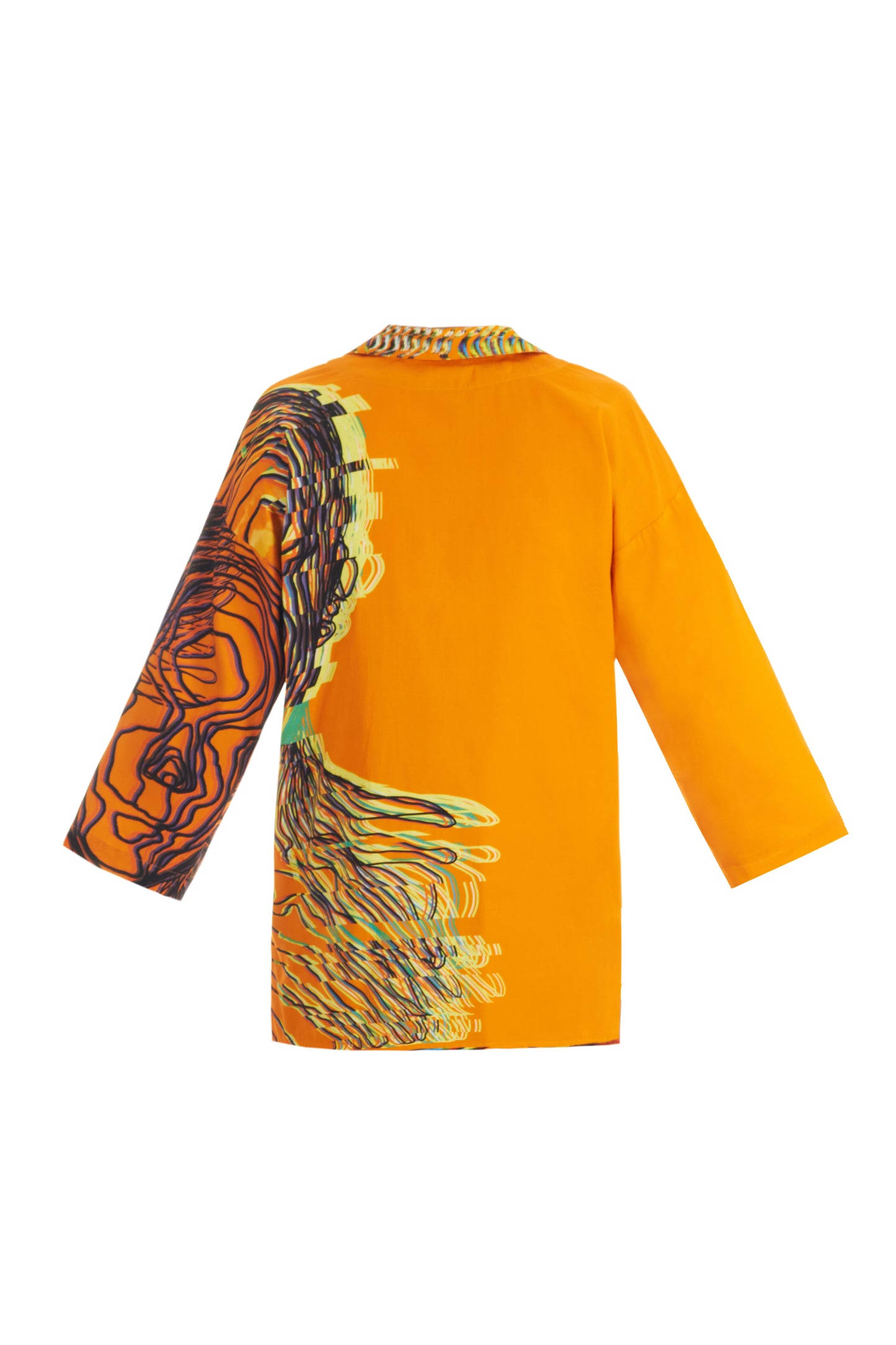 Orange Print Shirt