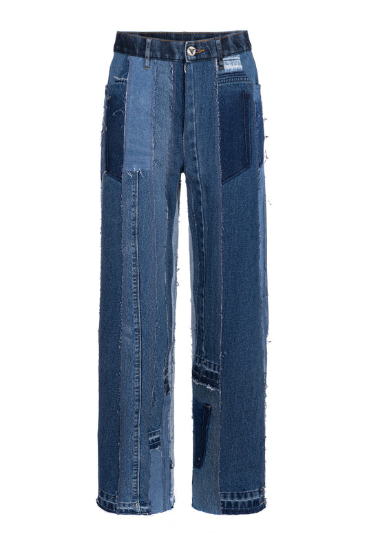 Straight Leg Upcycle Jeans